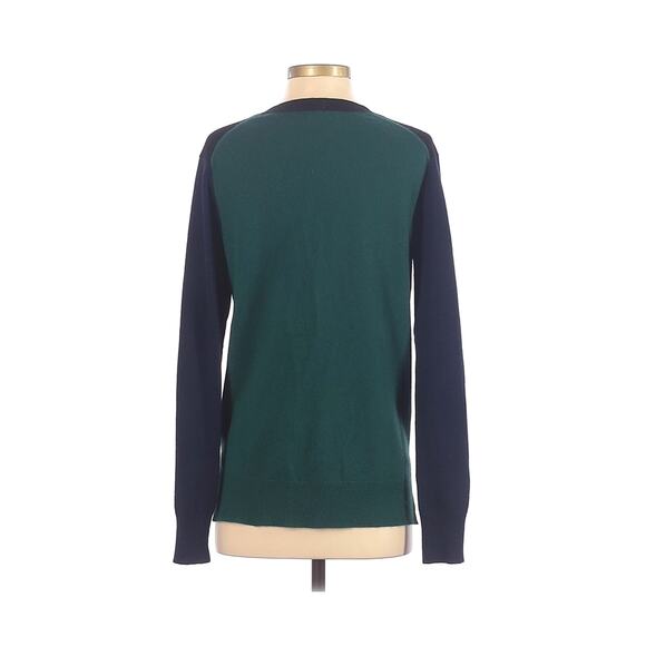 Aqua Cashmere Color Block V-Neck Cardigan Sweater - Picture 2 of 3